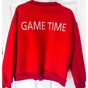 Red Game Time Bomber Jacket